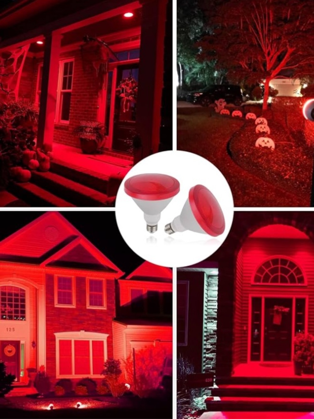 GE Red Light Bulb PAR38 85W Outdoor Flood Light Weatherproof